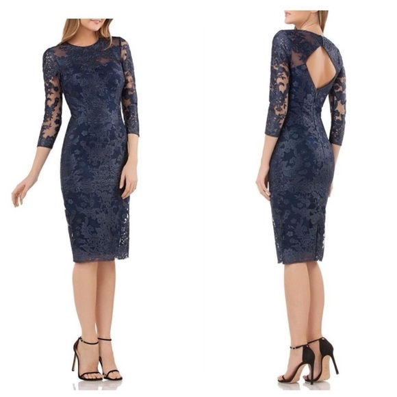 JS Collection Lace Dress - Picture 1 of 14